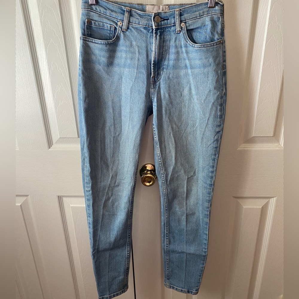 Everlane Light Wash Mid-Rise Skinny Denim Jeans SZ 27